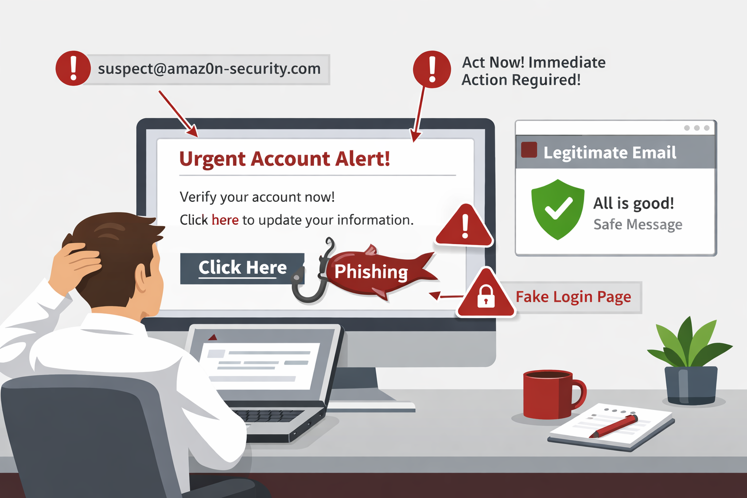 If It Smells Fishy, It’s Probably Phishing: Email Safety Tips for Small Businesses sample notification alert