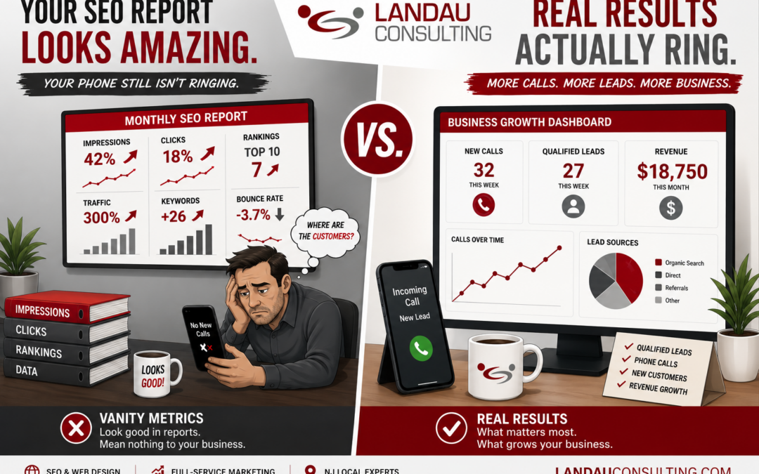 Your SEO Report Looks Amazing. Your Phone Still Isn’t Ringing.